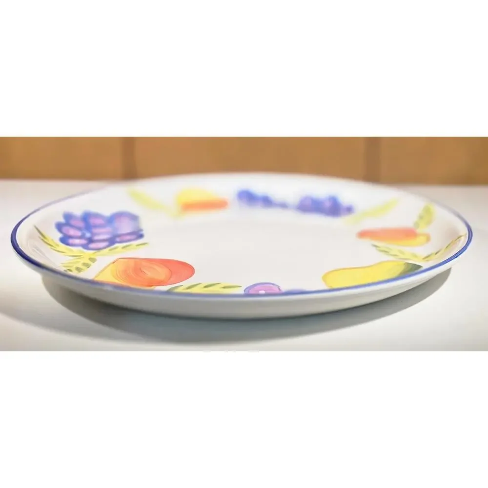 Artist's Touch Orchard Jubilee Dinner Plate Heritage Mint Fruit Stoneware